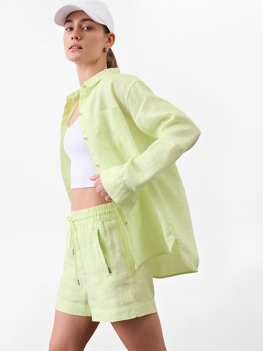 Image number 2 showing, Retreat Linen Top