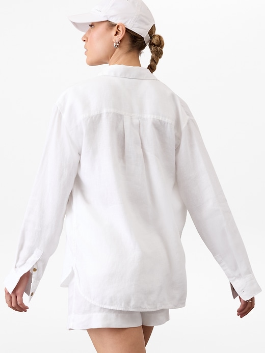 Image number 6 showing, Retreat Linen Top