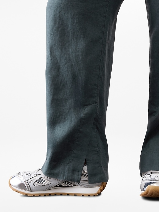 Image number 5 showing, Retreat Linen High Rise Wide Leg Pant