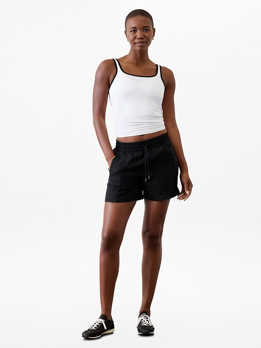 Image number 8 showing, Retreat Linen Mid Rise Short
