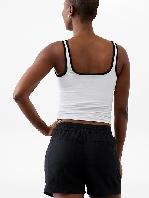 Image number 8 showing, Retreat Linen Mid Rise Short