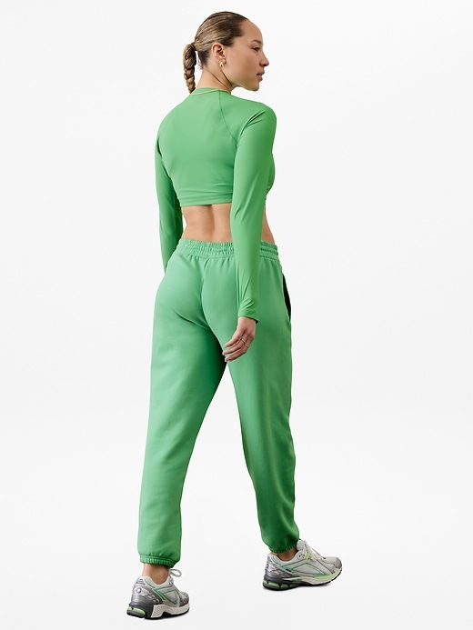 Image number 6 showing, Forever Fleece Mid Rise Jogger