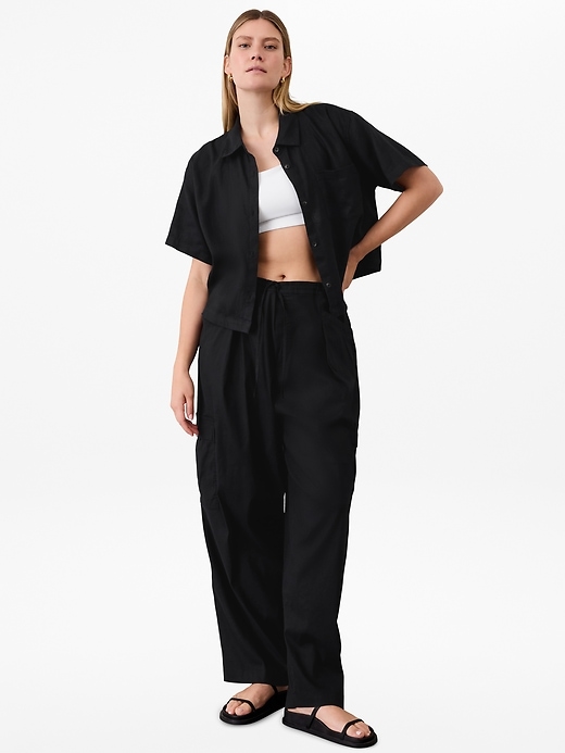 Image number 7 showing, Paradise Mid Rise Straight Leg Cargo Pant