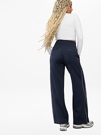 Venice High Rise Track Stripe Wide Leg Pant
