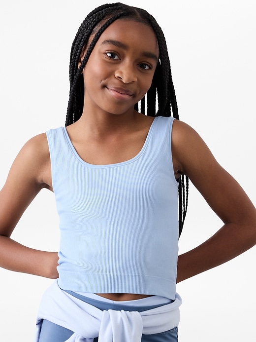 Image number 4 showing, Athleta Girl Rise Above Rib Crop Tank