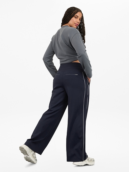 Image number 7 showing, Venice High Rise Track Stripe Wide Leg Pant