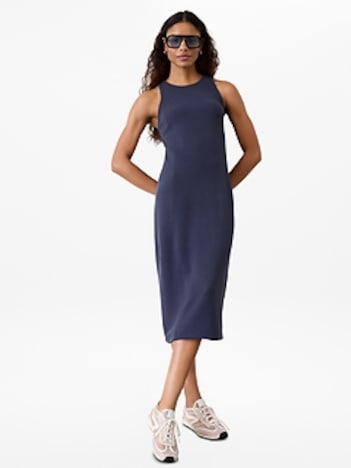 Seasoft Rib Midi Tank Dress