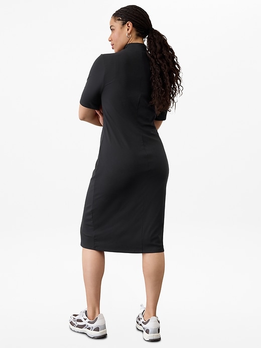 Image number 7 showing, Signature Rib Mock Neck Dress