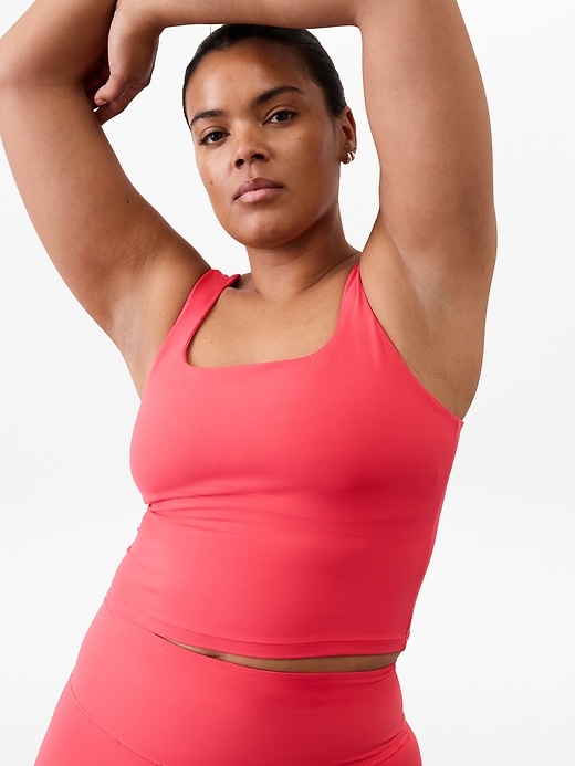 Image number 1 showing, Transcend Square Neck Crop Sports Bra D-DD