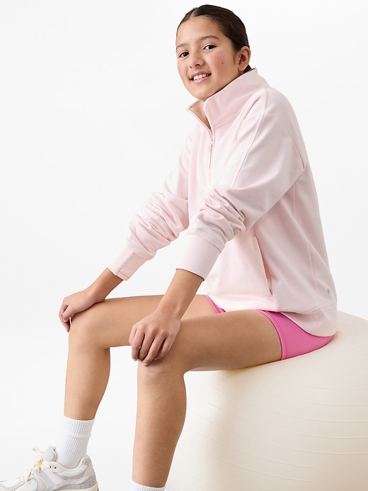 Image number 3 showing, Athleta Girl All Day 1/4 Zip Sweatshirt