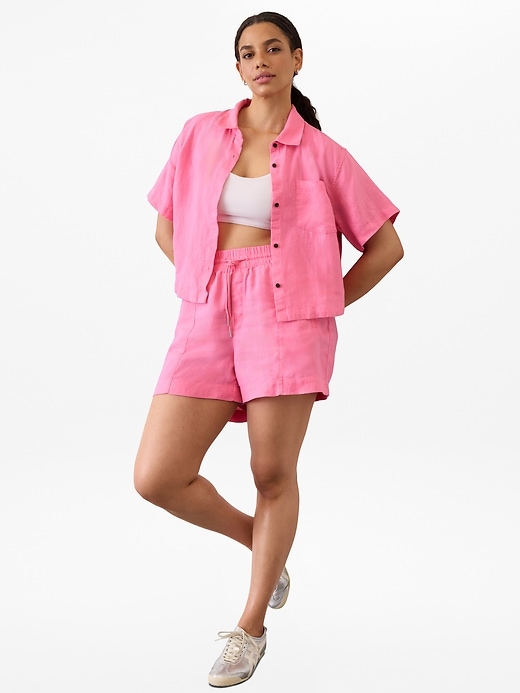 Image number 7 showing, Retreat Linen Short Sleeve Shirt