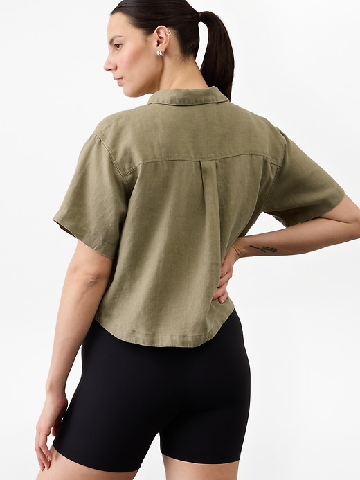 Image number 8 showing, Retreat Linen Short Sleeve Shirt