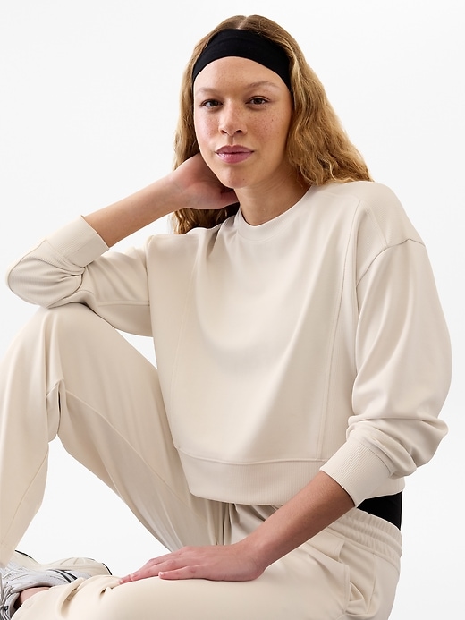Image number 1 showing, Seasoft Rib Crewneck Sweatshirt