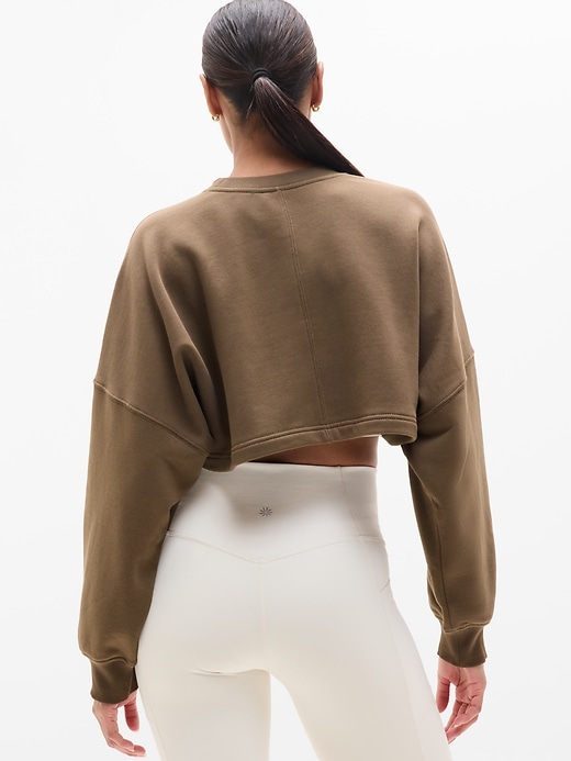 Image number 2 showing, Heavyweight Terry Super Cropped Dolman