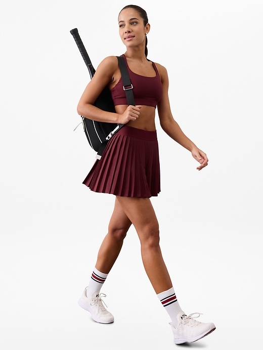 Image number 5 showing, Match Point High Rise Pleated Lasercut 13 1/2" Skort