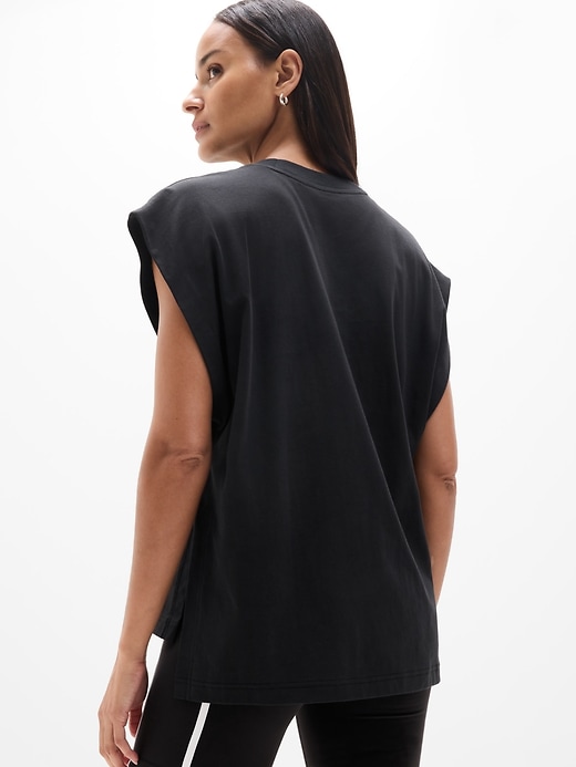 Image number 2 showing, True Cotton Oversized Muscle Tee