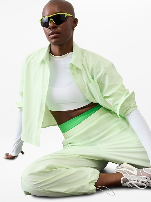 Image number 3 showing, Midday Cropped Poplin Shirt