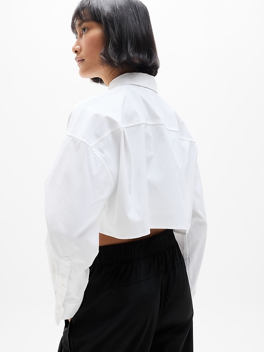 Image number 2 showing, Midday Ultra Cropped Poplin Shirt