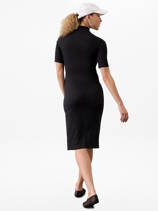 Image number 2 showing, Signature Rib Mock Neck Dress