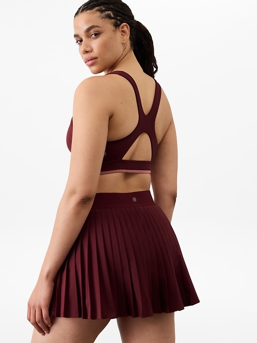 Image number 8 showing, Match Point High Rise Pleated Lasercut 13 1/2" Skort