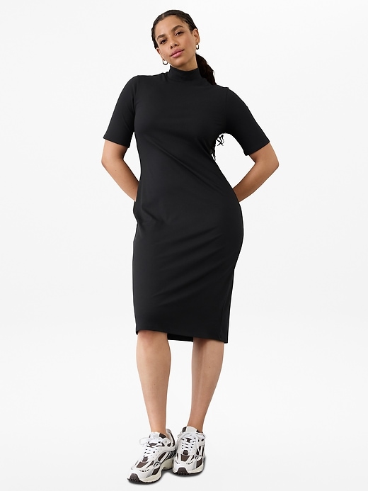 Image number 6 showing, Signature Rib Mock Neck Dress