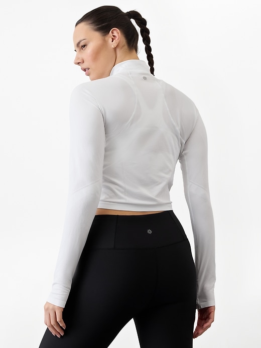 Image number 8 showing, Momentum Seamless Crop Half Zip