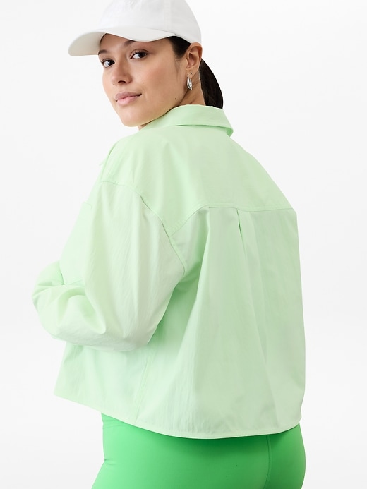 Image number 2 showing, Midday Cropped Poplin Shirt