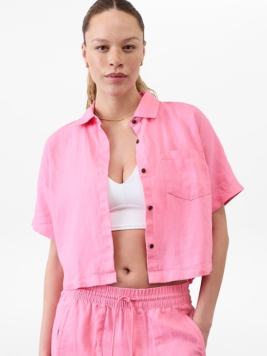 Image number 1 showing, Retreat Linen Short Sleeve Shirt