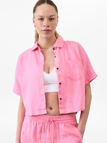 Retreat Linen Short Sleeve Shirt