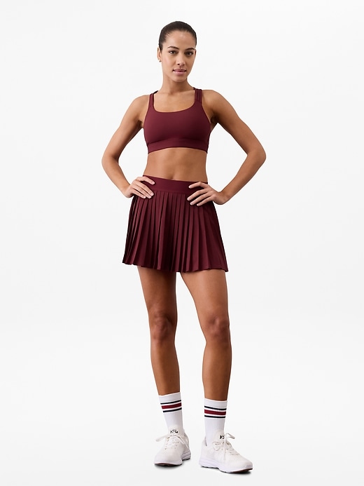 Image number 3 showing, Match Point High Rise Pleated Lasercut 13 1/2" Skort