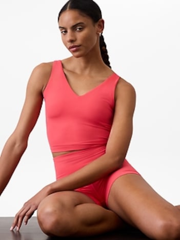 Transcend V-Neck Crop Sports Bra A-C
