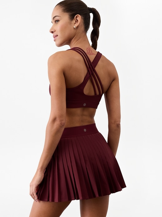 Image number 6 showing, Match Point High Rise Pleated Lasercut 13 1/2" Skort