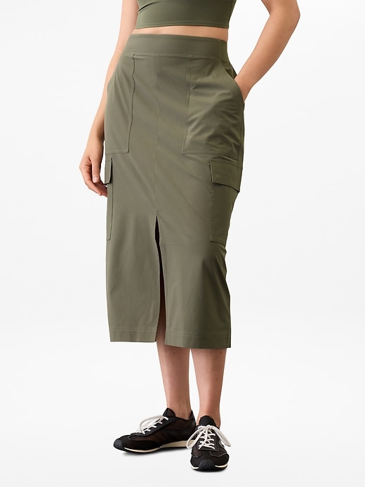 Image number 1 showing, Brooklyn Heights High Rise Cargo Skirt