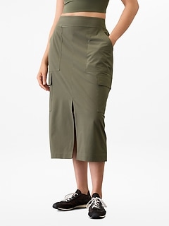 Brooklyn Heights High Rise Cargo Skirt