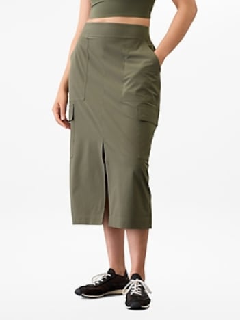 Brooklyn Heights High Rise Cargo Skirt