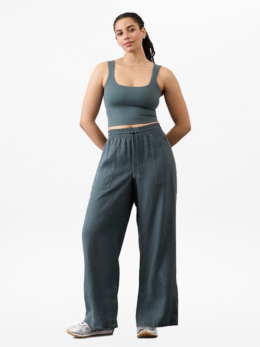 Image number 2 showing, Retreat Linen High Rise Wide Leg Pant