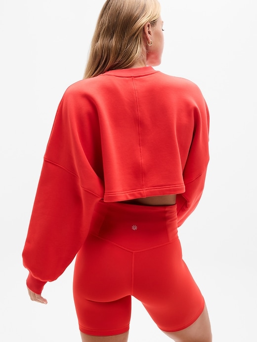Image number 2 showing, Heavyweight Terry Super Cropped Dolman