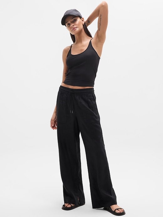 Image number 6 showing, Retreat Linen High Rise Wide Leg Pant