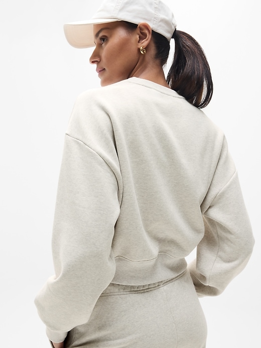 Image number 3 showing, Heavyweight Terry Crop Crew Sweatshirt