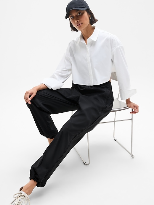 Image number 7 showing, Midday Ultra Cropped Poplin Shirt