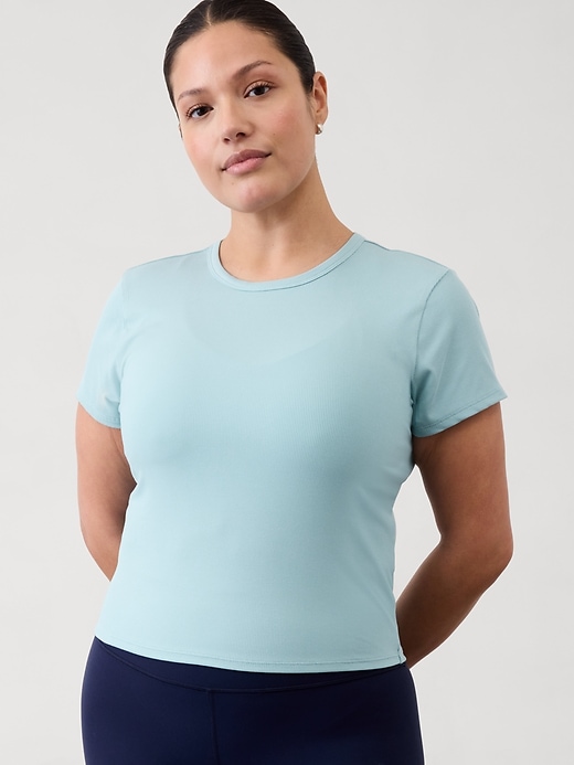Image number 2 showing, Signature Rib Crop Tee