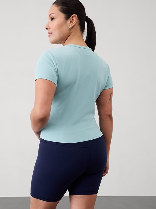 Image number 4 showing, Signature Rib Crop Tee