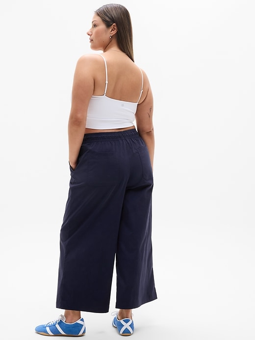Image number 8 showing, Midday Mid Rise Crop Poplin Pant