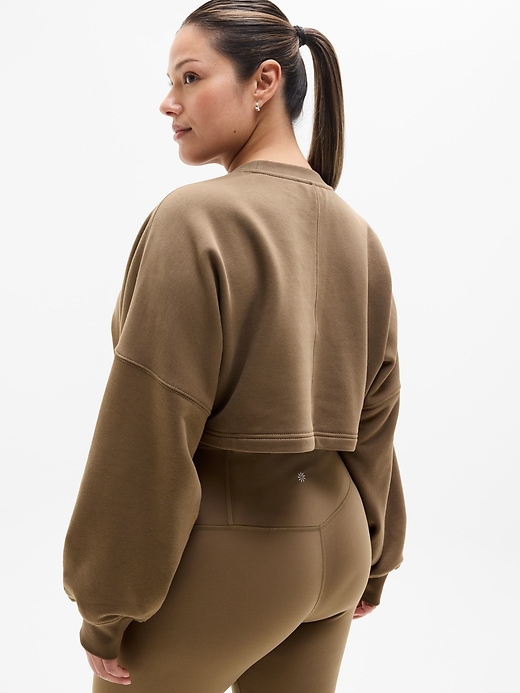 Image number 6 showing, Heavyweight Terry Super Cropped Dolman