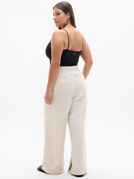 Image number 8 showing, Retreat Linen High Rise Wide Leg Pant