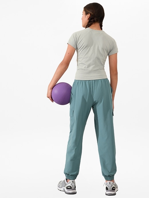 View large product image 2 of 3. Athleta Girl Power Up Sport Length Tee