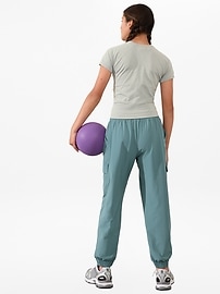 View large product image 2 of 3. Athleta Girl Power Up Sport Length Tee