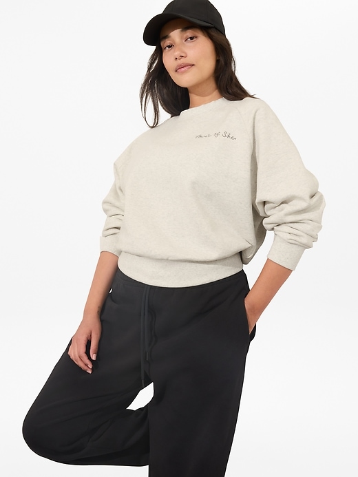 Image number 4 showing, Power of She Embroidered Crew Sweatshirt