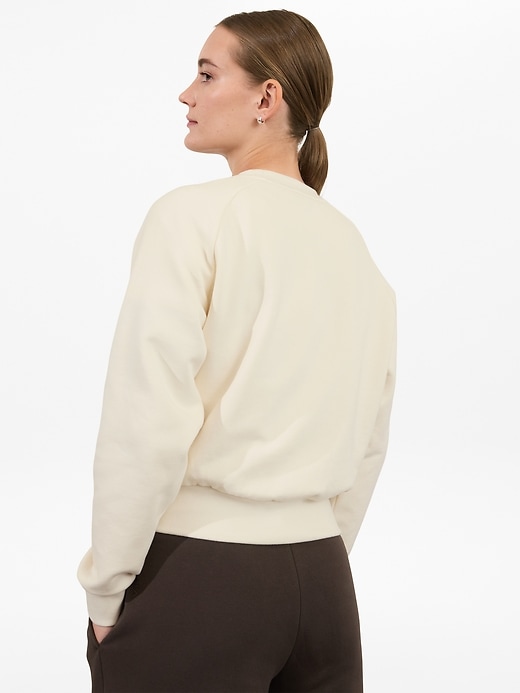 View large product image 2 of 3. Athleta Embroidered Crew Sweatshirt