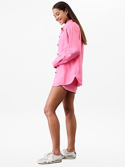 Retreat Linen Top - Pink - image 5